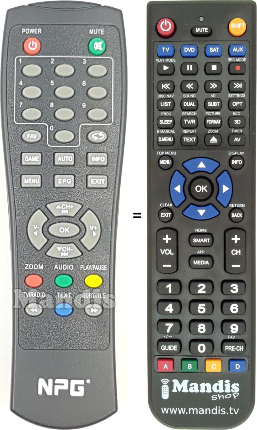 Replacement remote control REMCON2049