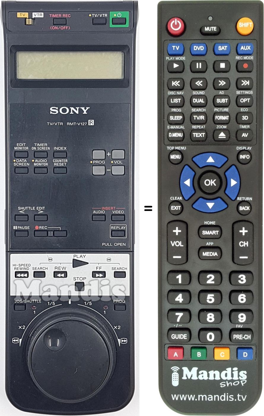 Replacement remote control RMT V127