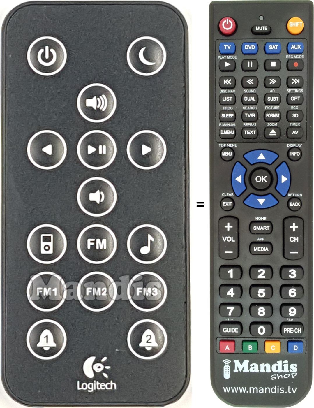 Replacement remote control S400I