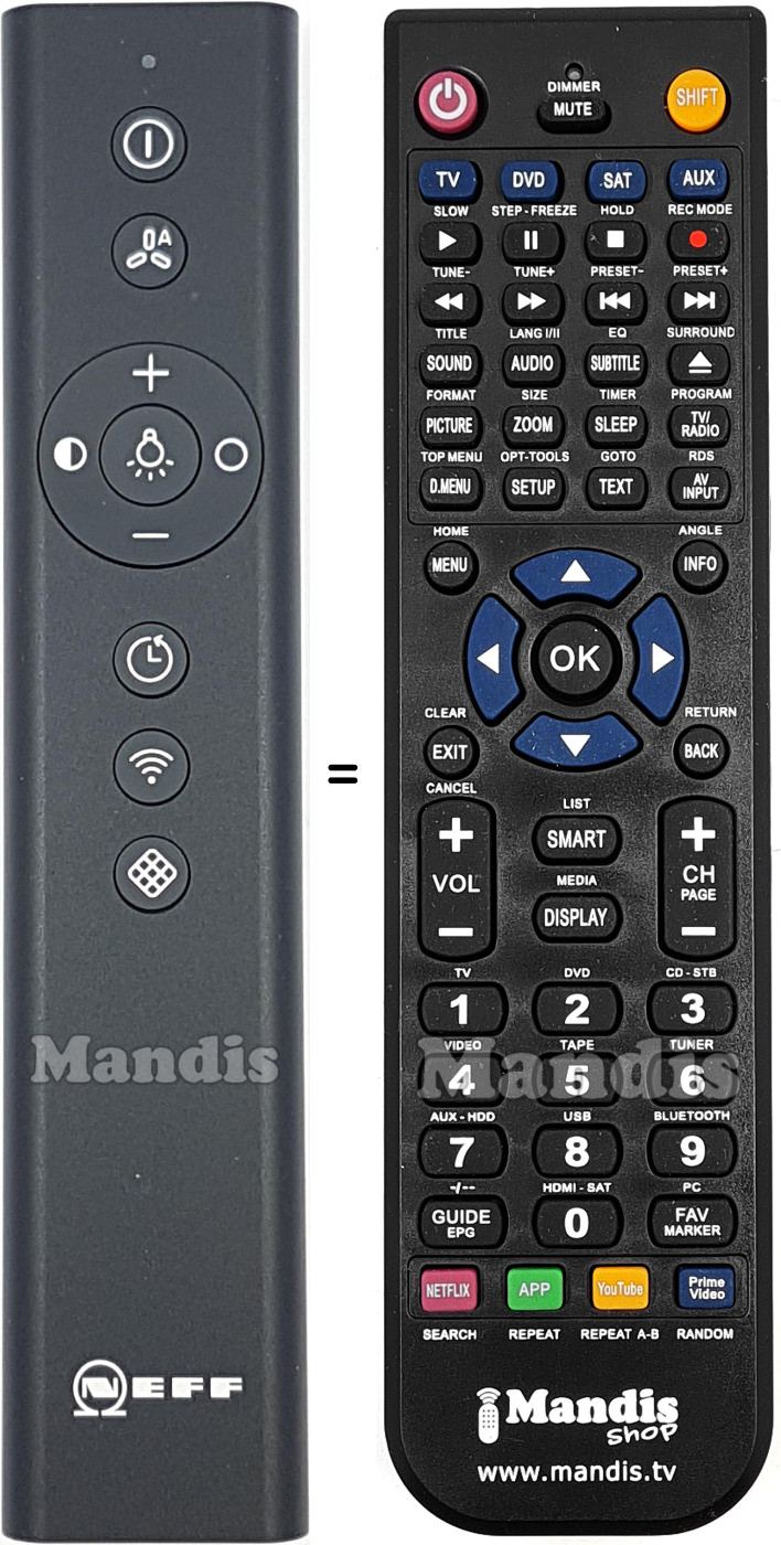 Replacement remote control Neff 12025158