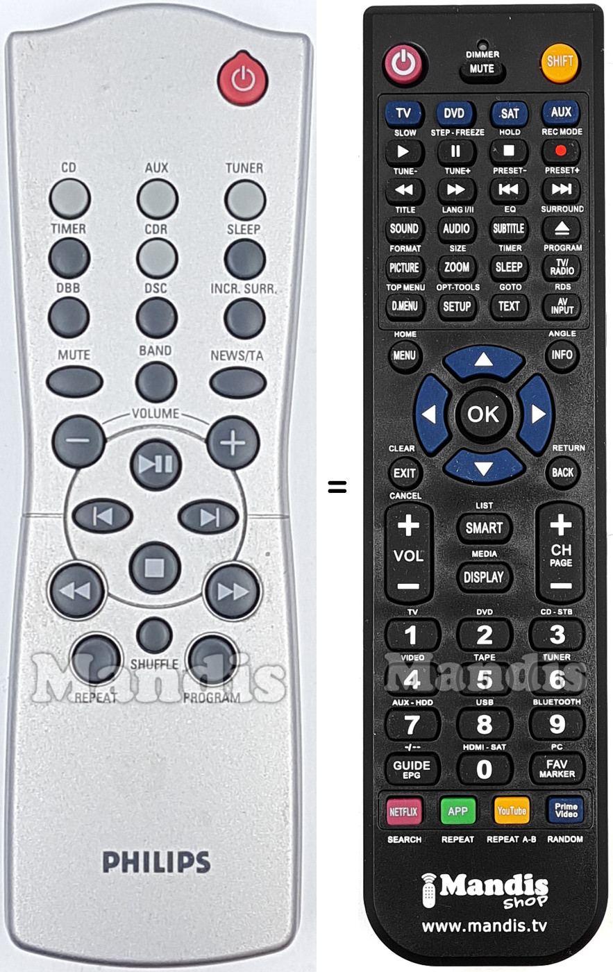 Replacement remote control 313922884281