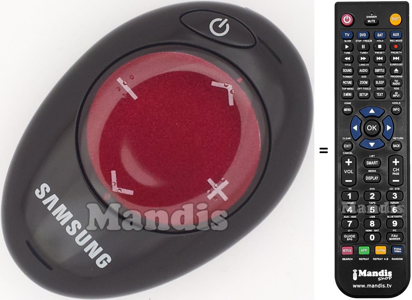 Replacement remote control Samsung BN5900788B