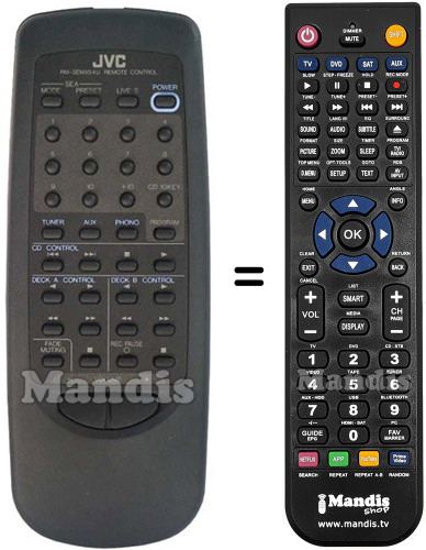 Replacement remote control RMSEMXS4U