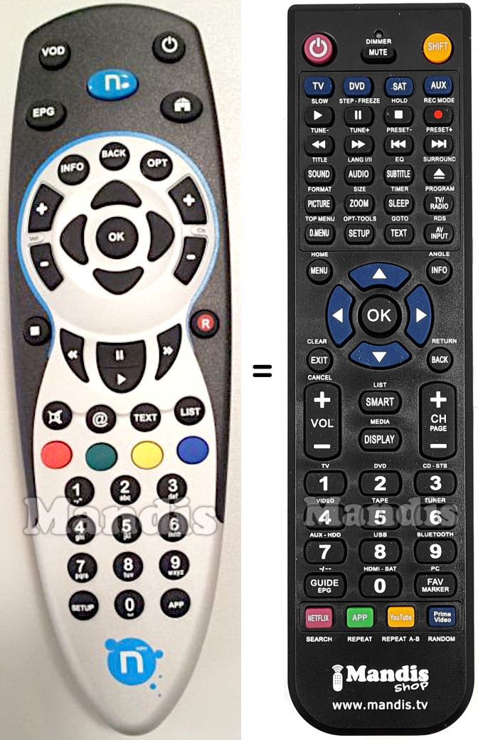 Replacement remote control Adb RC60234R0000