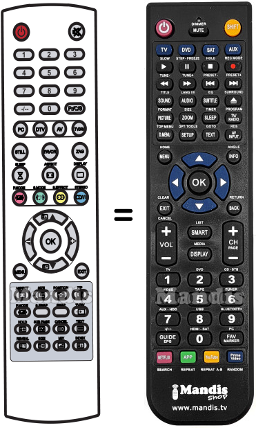 Replacement remote control Targa LT3220