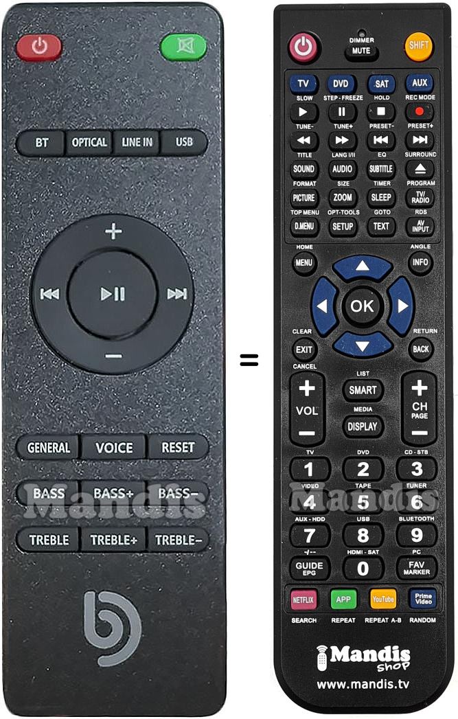 Replacement remote control bomaker Odine I