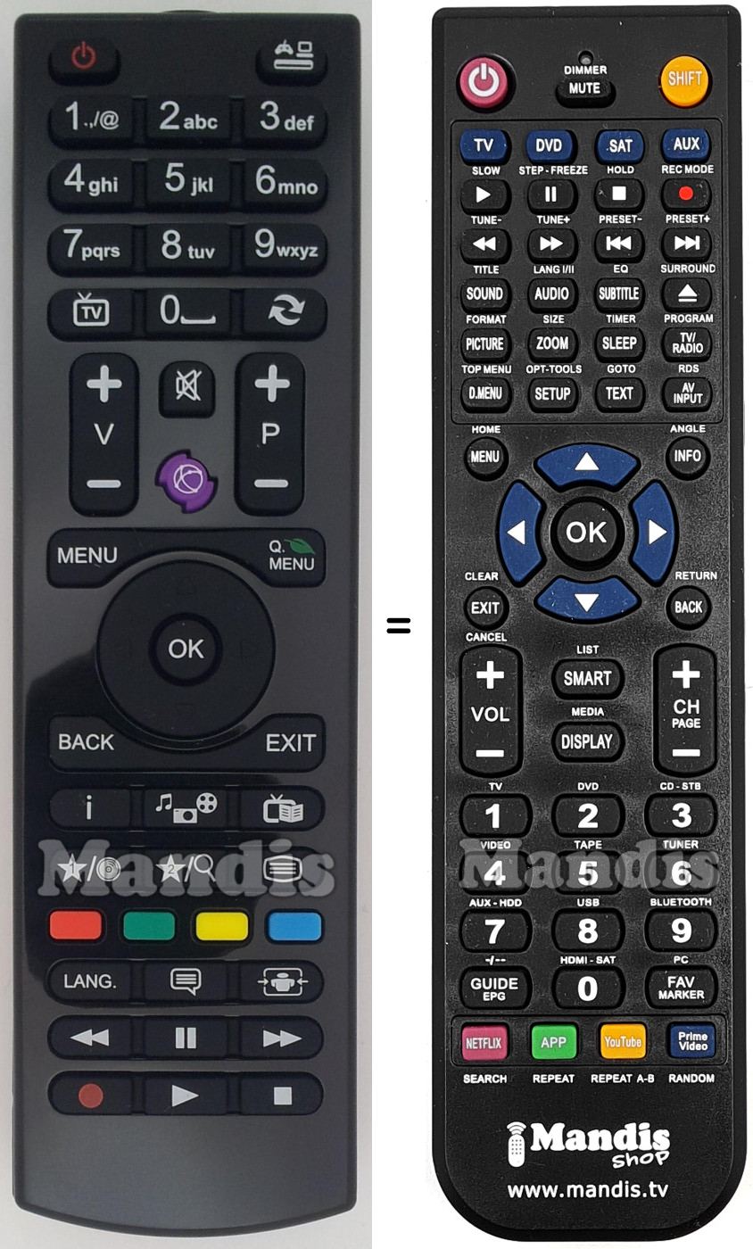Replacement remote control Clayton RC4810