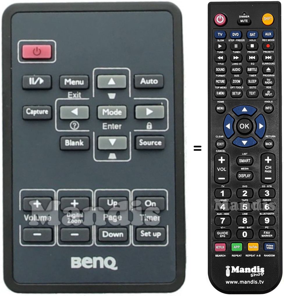 Replacement remote control 5F.26J1K.271