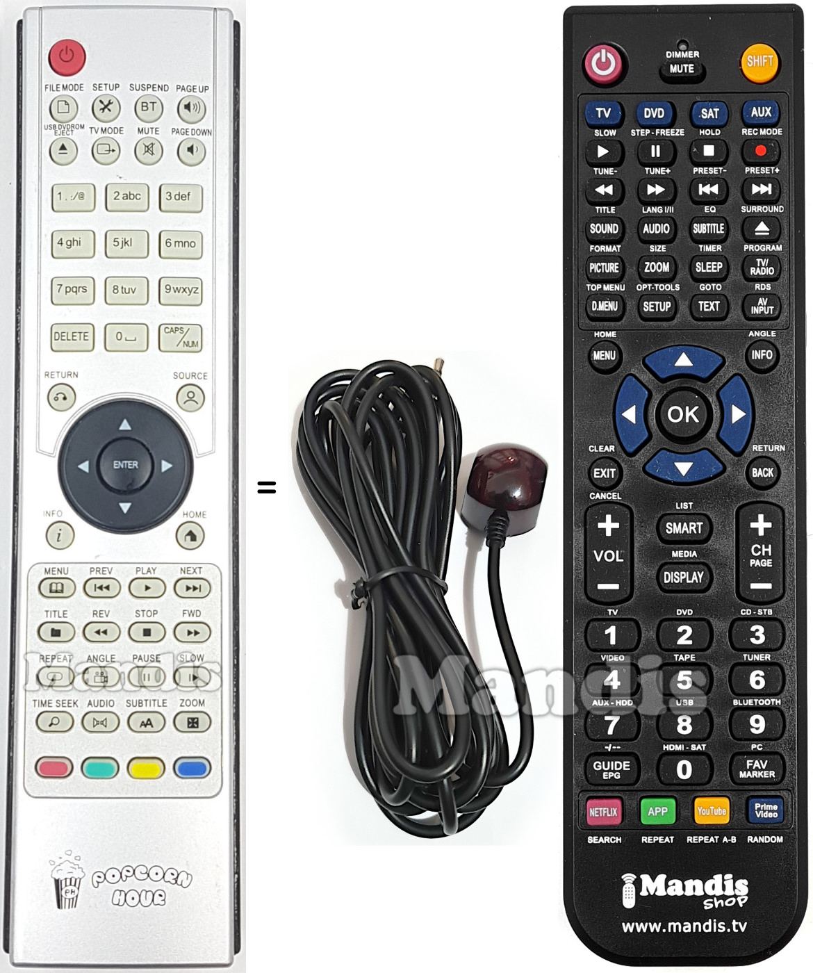 Replacement remote control POP003
