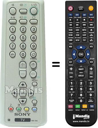 Replacement remote control Sony RM 946