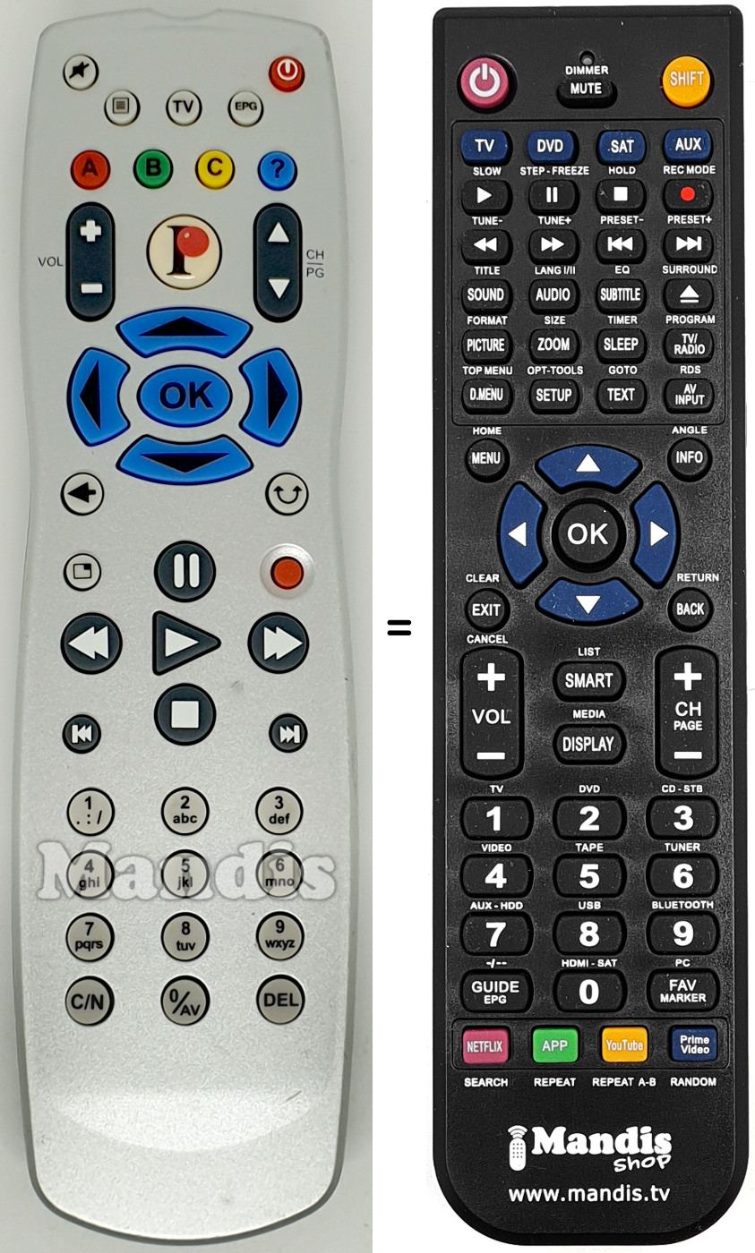 Replacement remote control RC1144201/00
