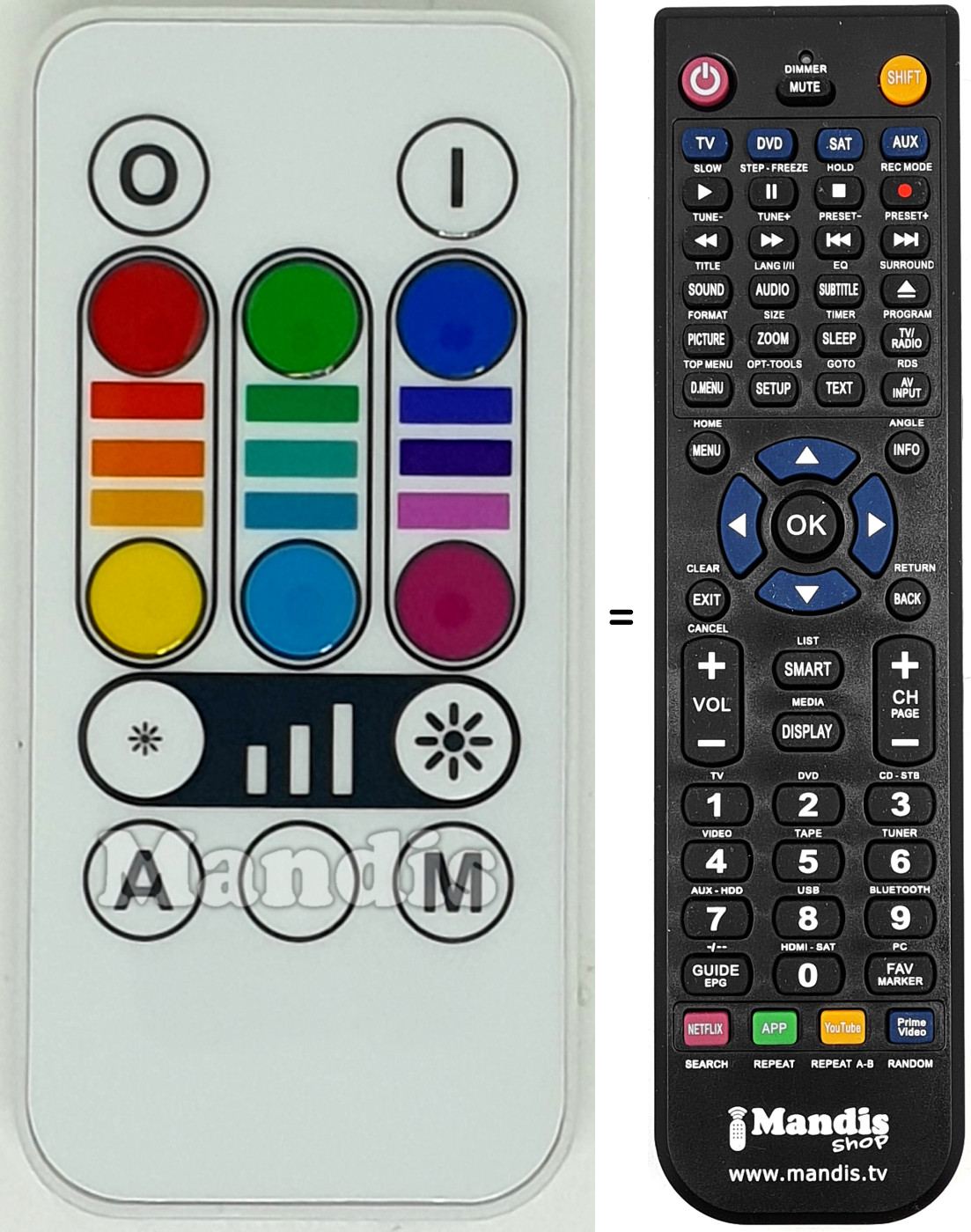 Replacement remote control REMCON1610