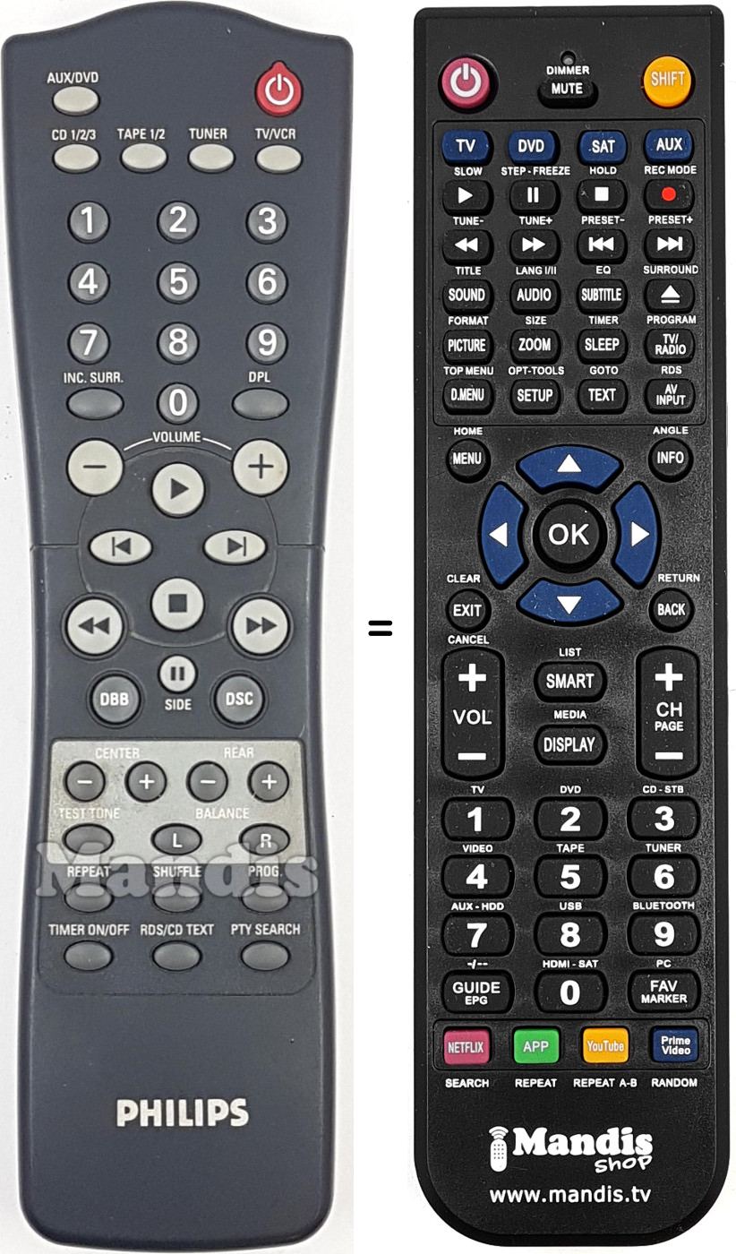 Replacement remote control 310420707021