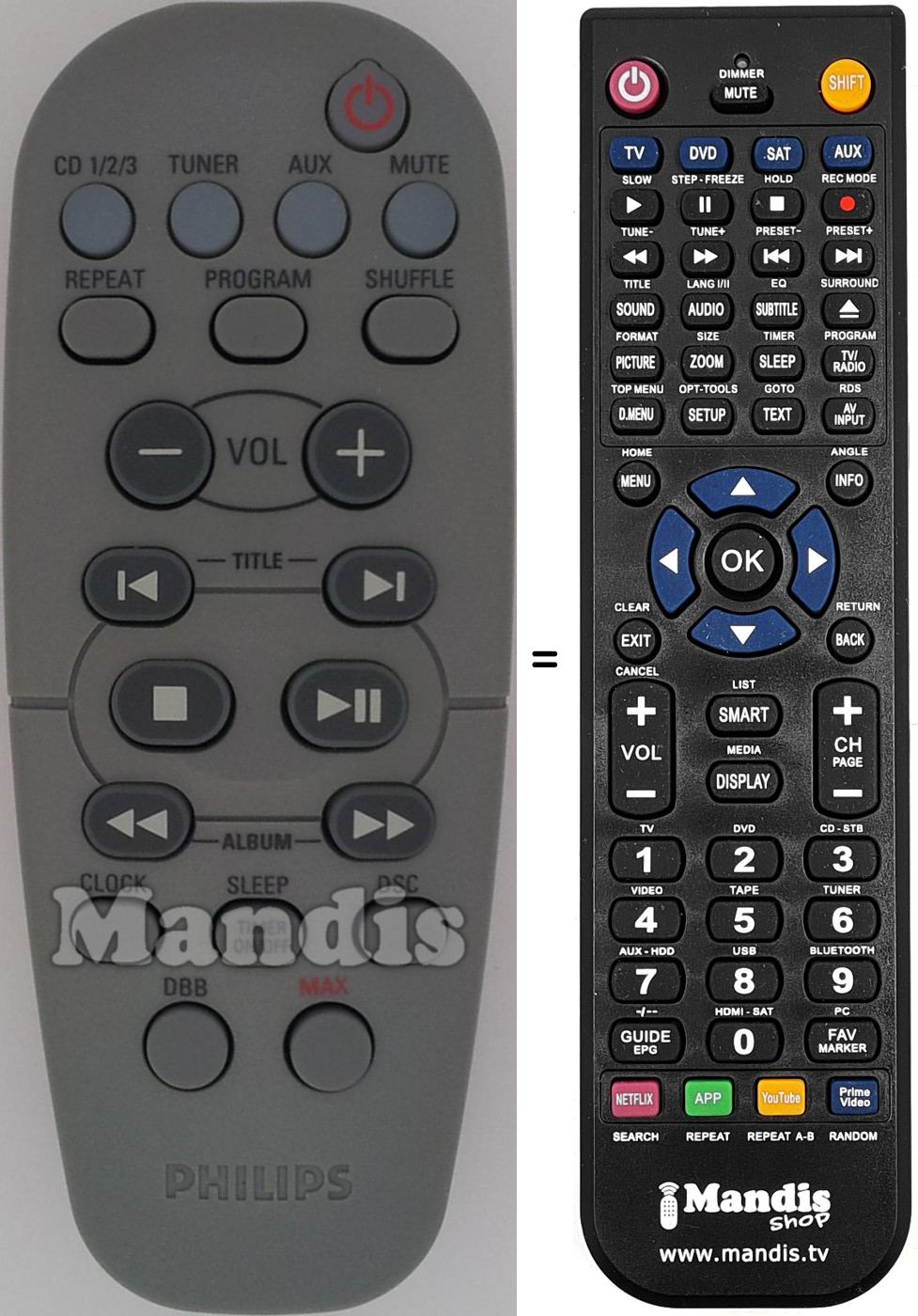 Replacement remote control 313923815461