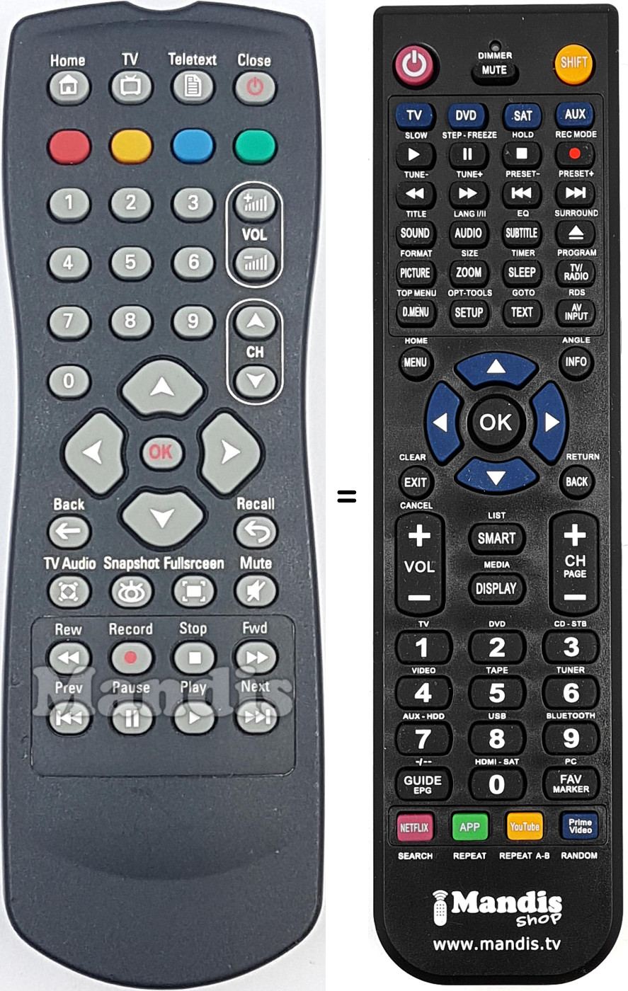 Replacement remote control 313923816902