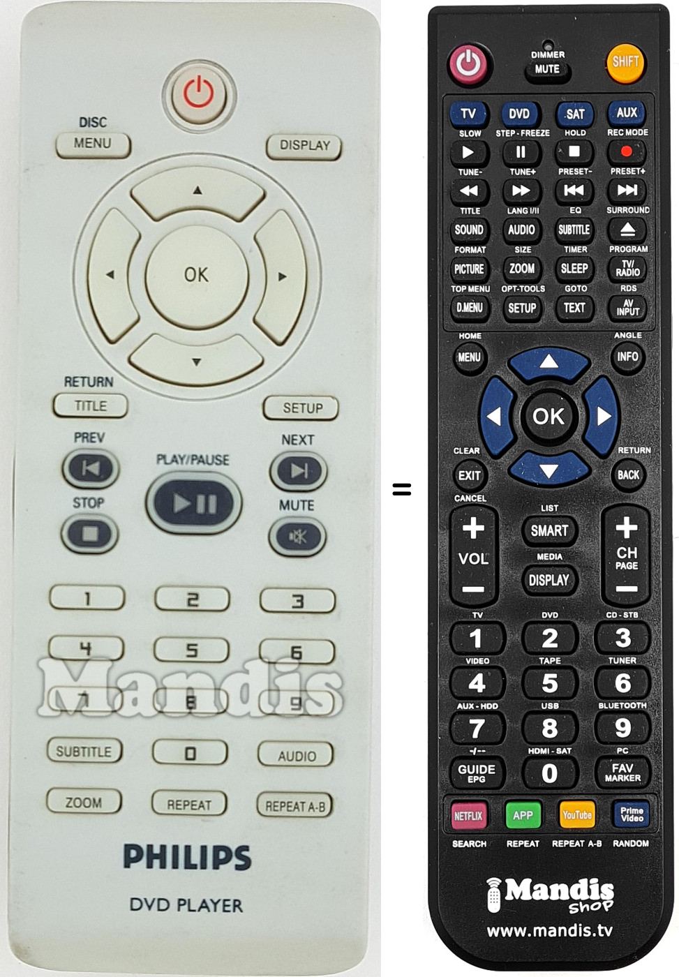 Replacement remote control 314107936321