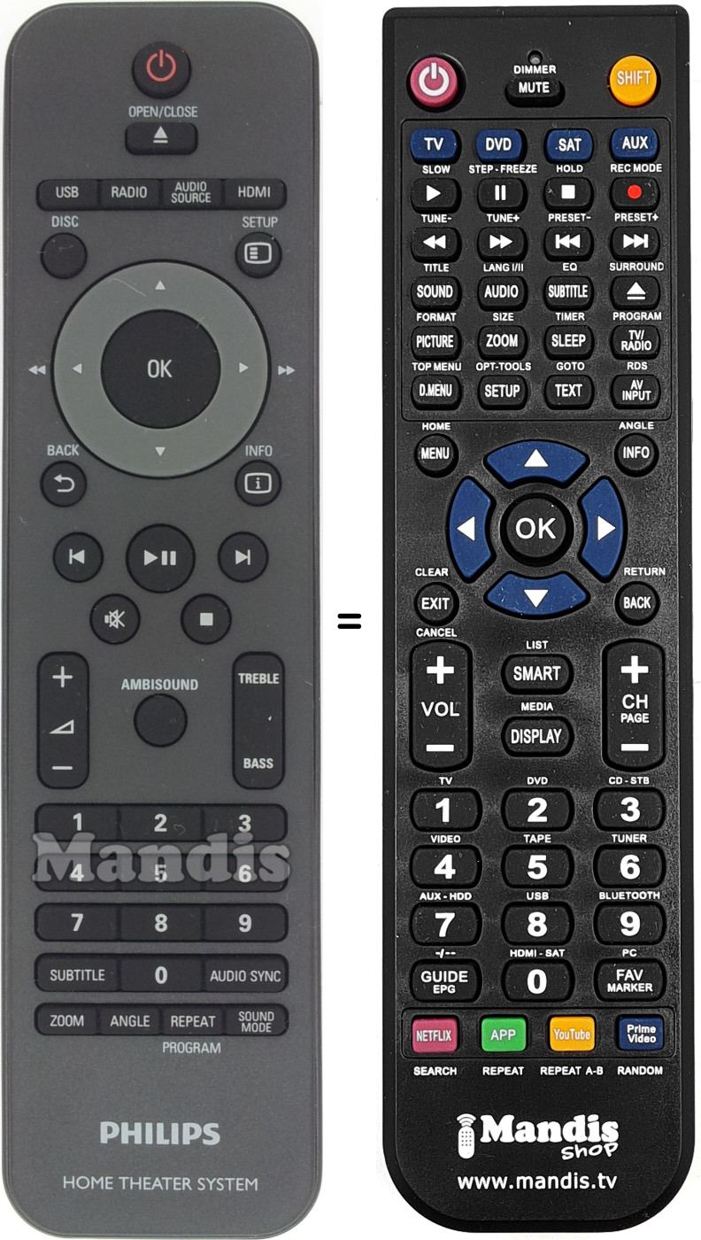 Replacement remote control 996510026446