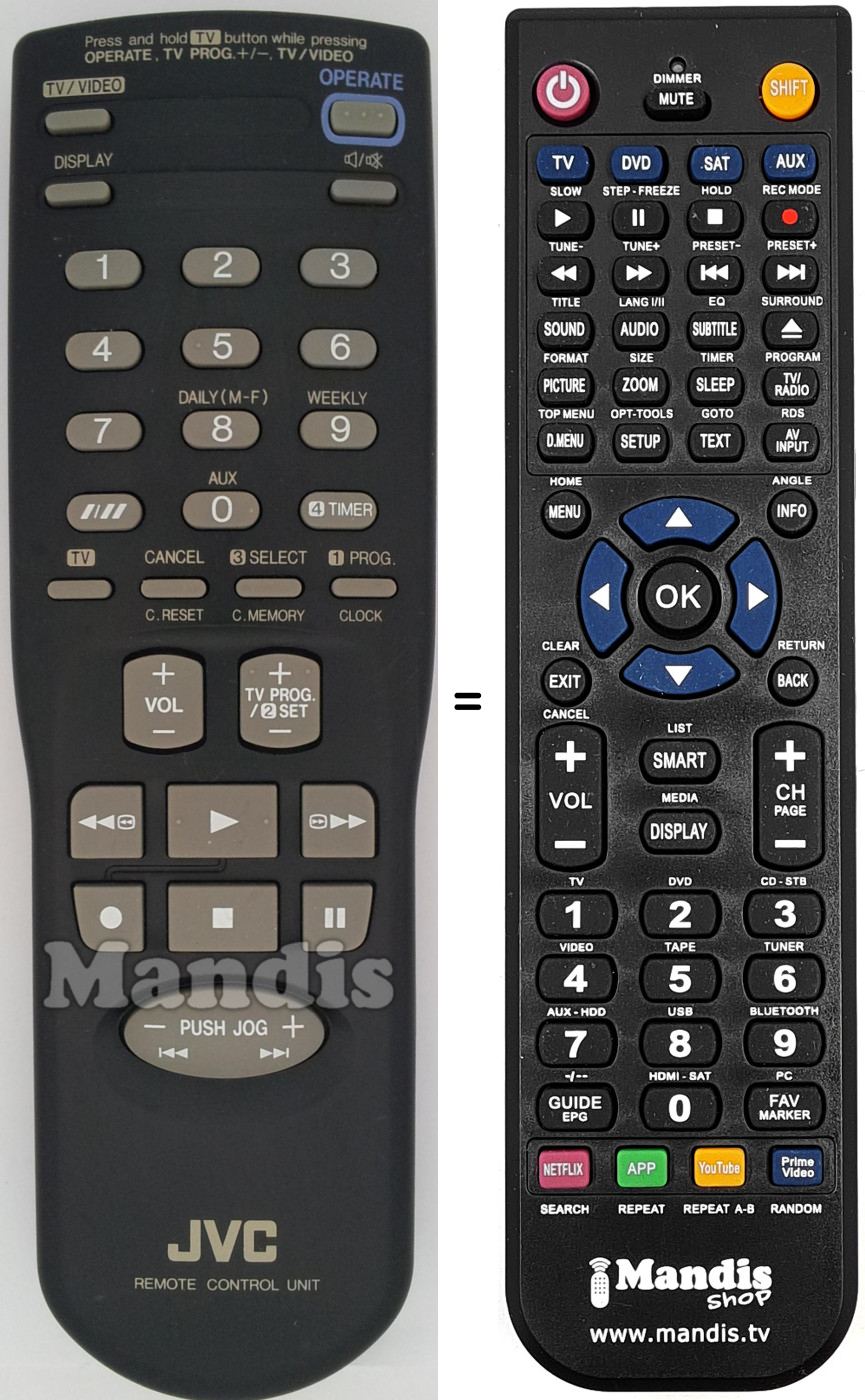 Replacement remote control REMCON1448