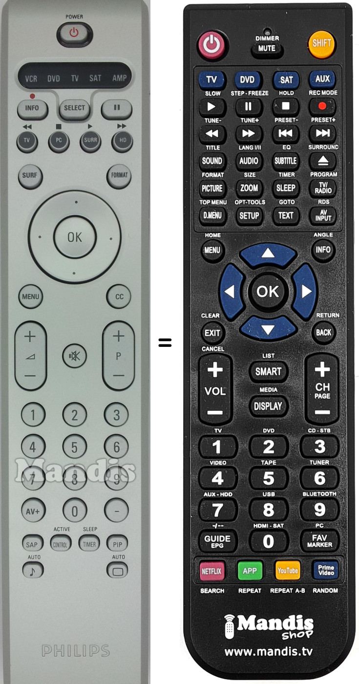 Replacement remote control 313923807191