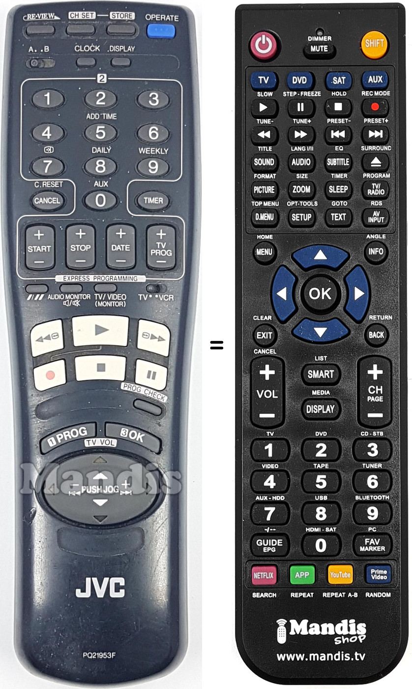 Replacement remote control PQ21953F6