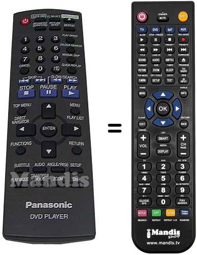 Replacement remote control Panasonic EUR7631250