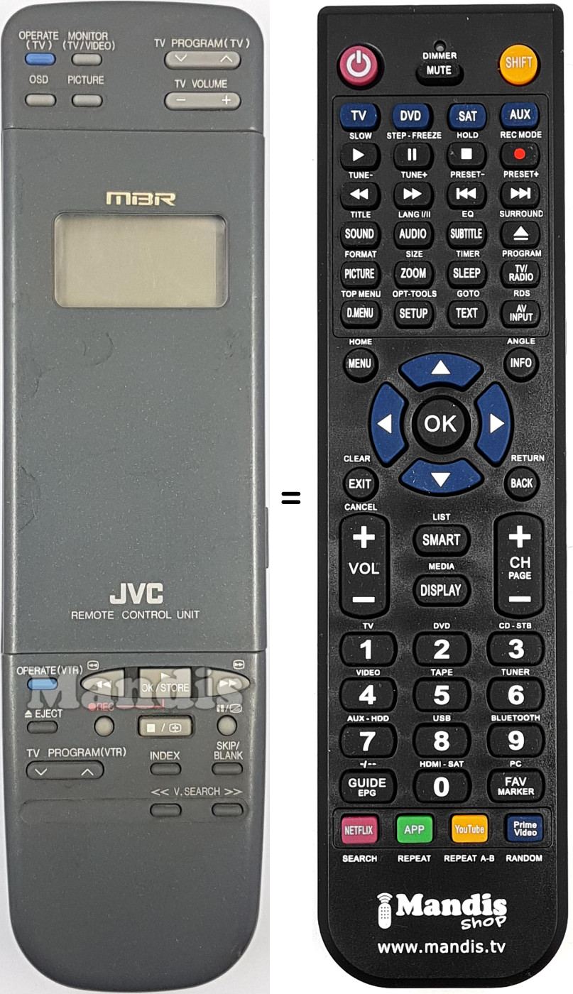 Replacement remote control R6AAUM-3