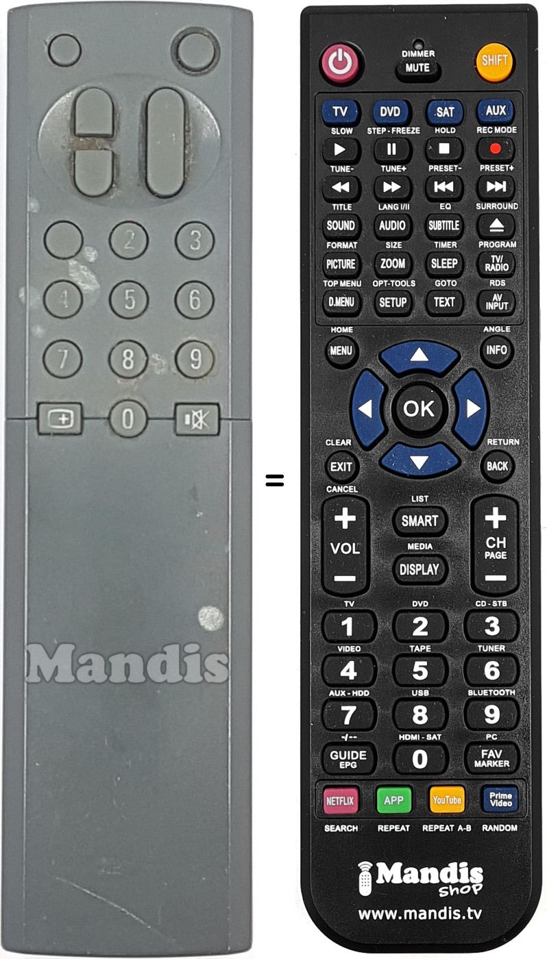 Replacement remote control RC9076-00G