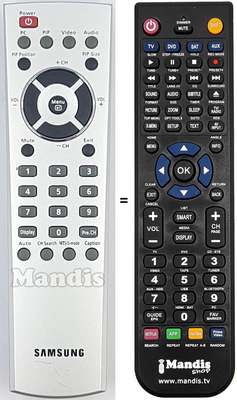 Replacement remote control REMCON2041