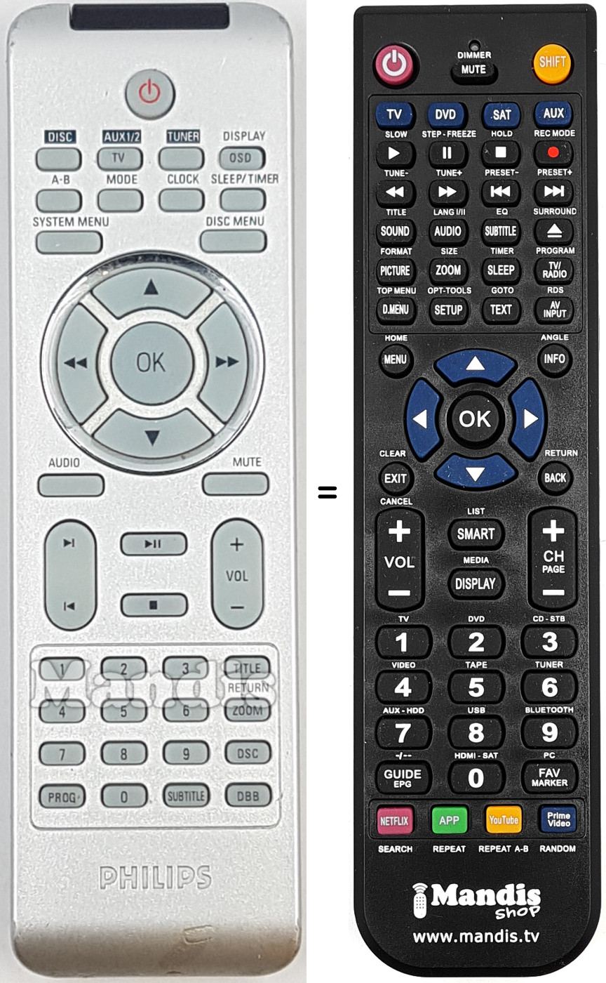 Replacement remote control REMCON2057