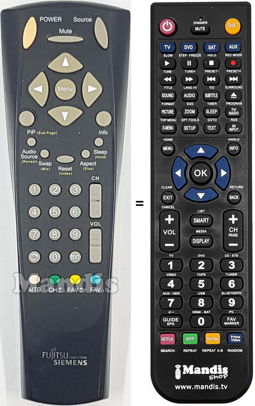 Replacement remote control REMCON2102
