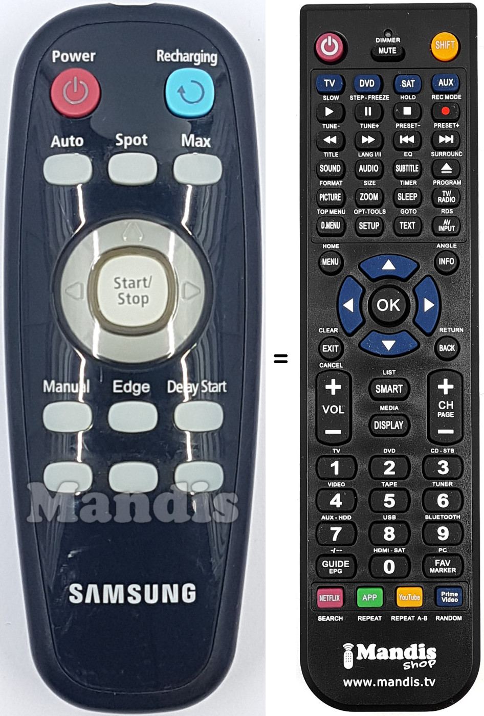 Replacement remote control Samsung DJ96-00114H