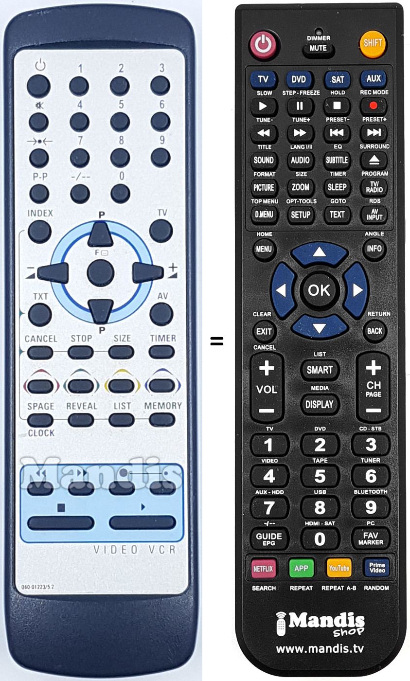 Replacement remote control 060012235.2