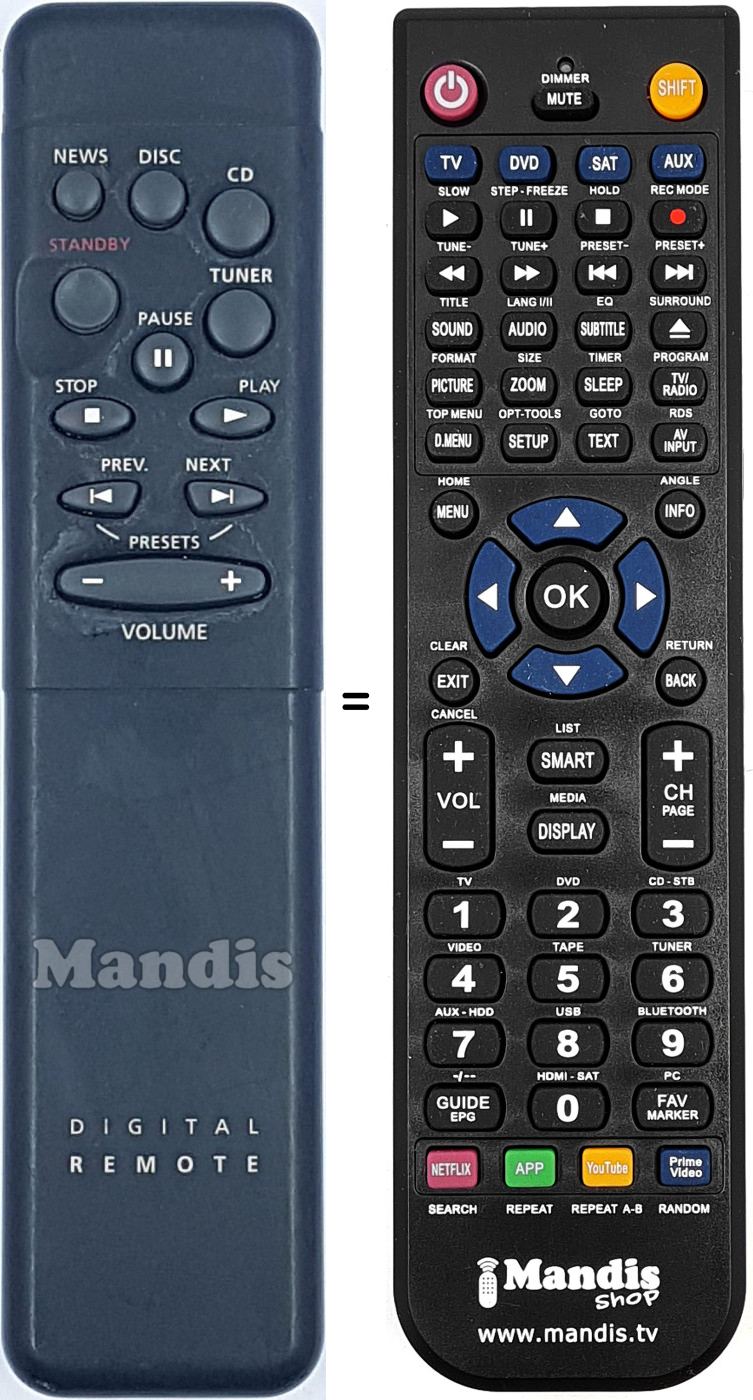 Replacement remote control 313914850212
