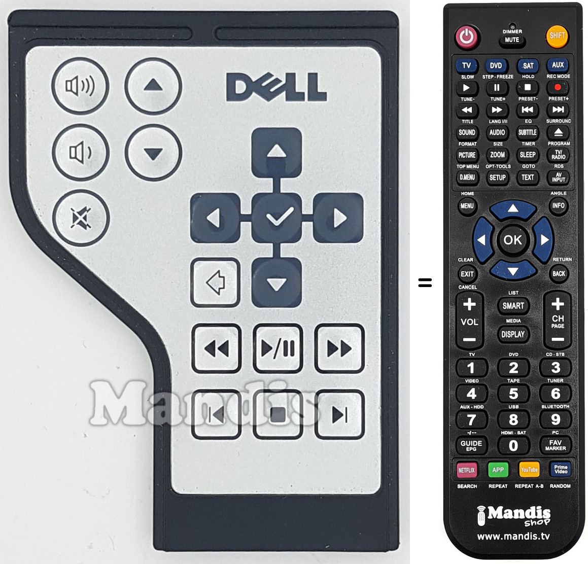 Replacement remote control RC1761701-00