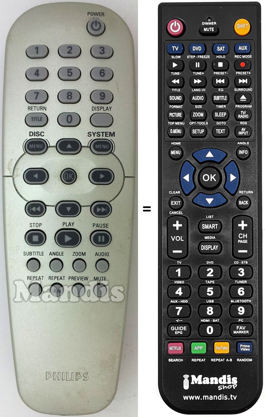 Replacement remote control 313923803801
