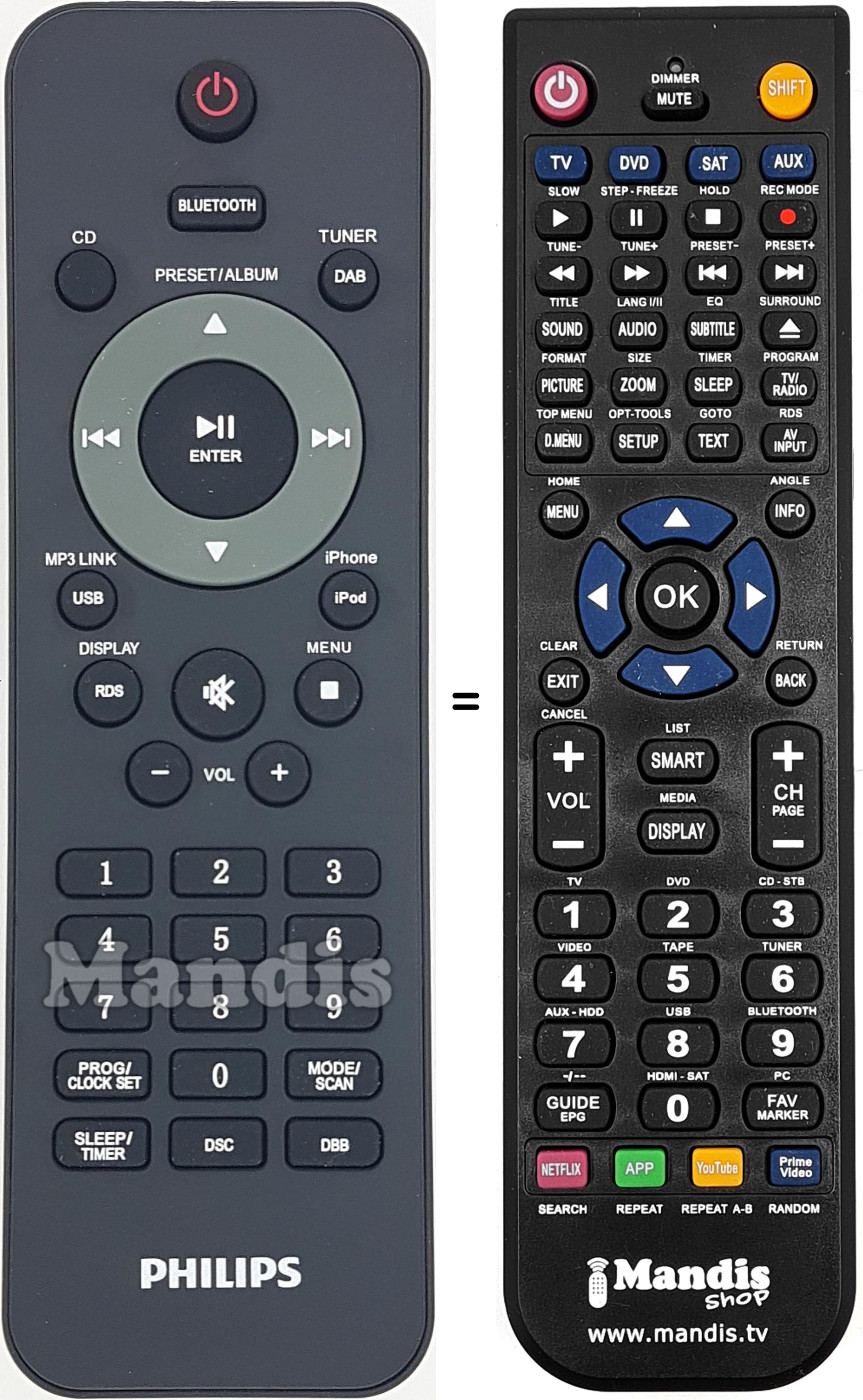 Replacement remote control 996510068211