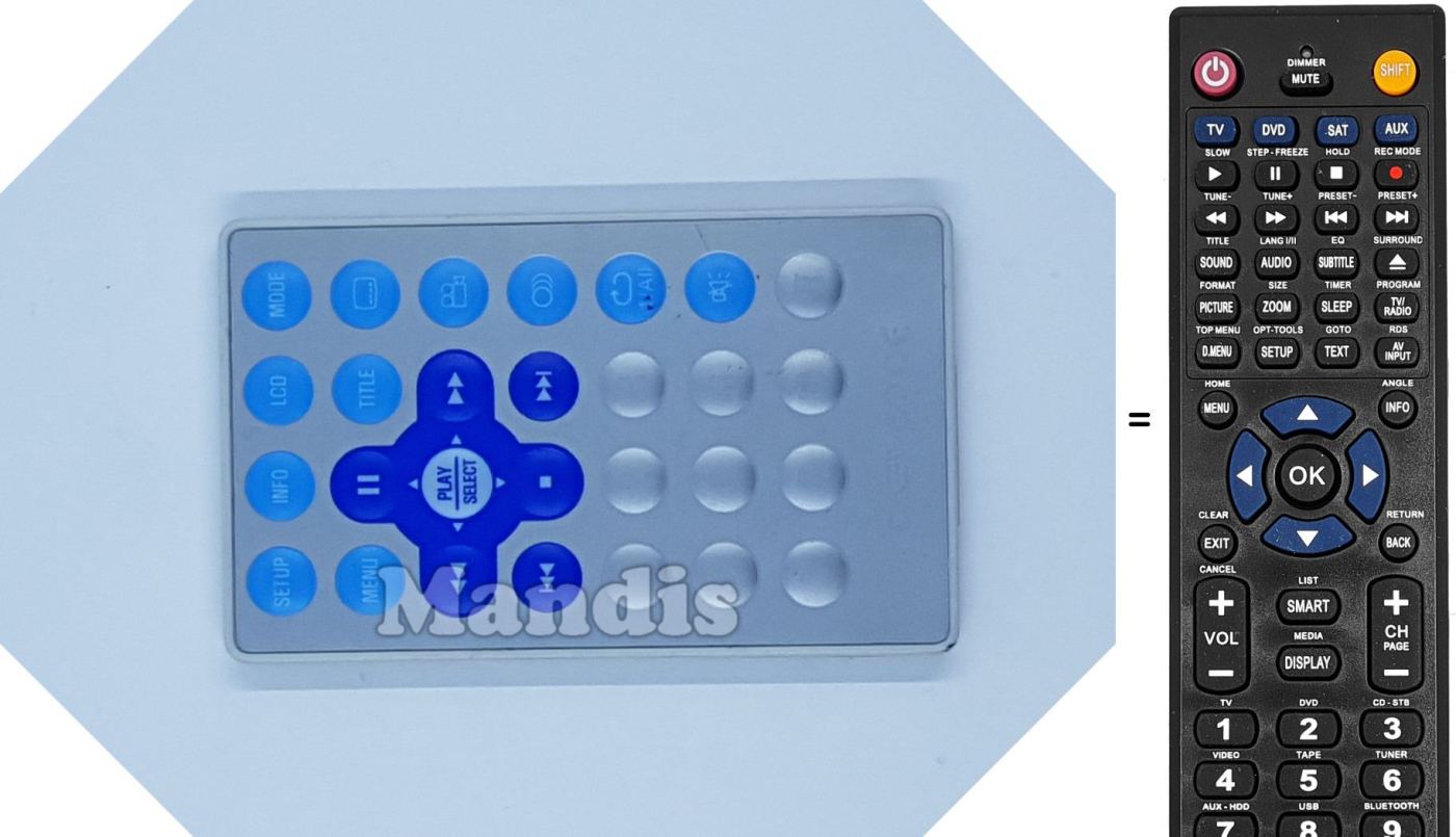 Replacement remote control DAE006
