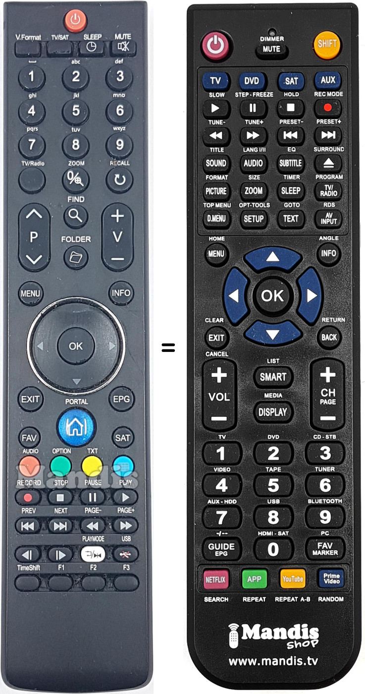 Replacement remote control H0F15J399GPD10