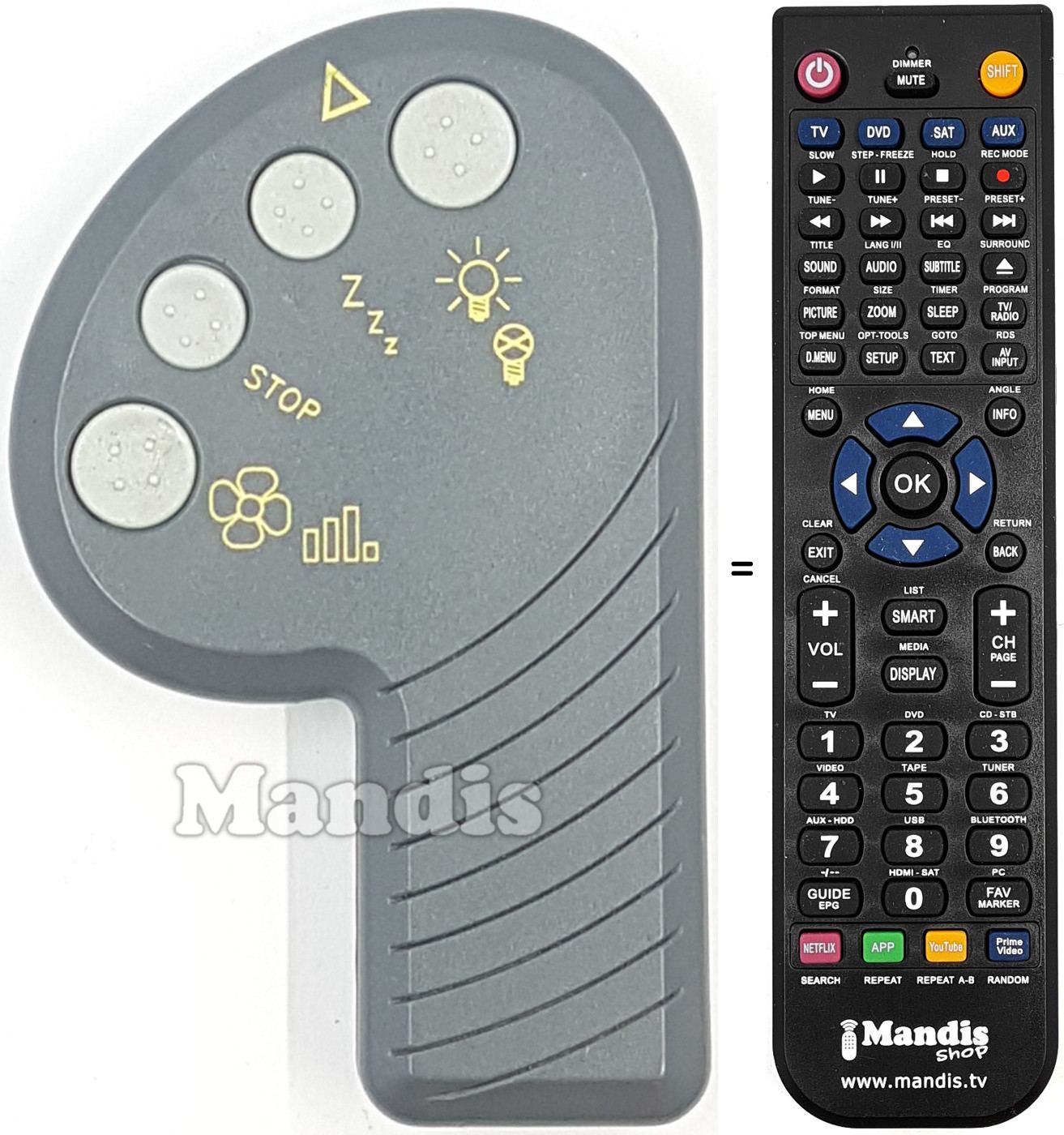 Replacement remote control ITAL001