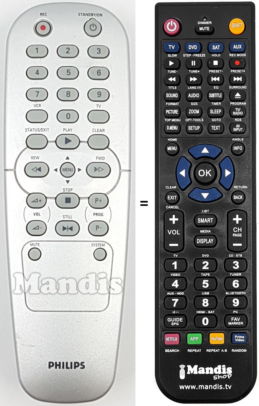 Replacement remote control REMCON1724