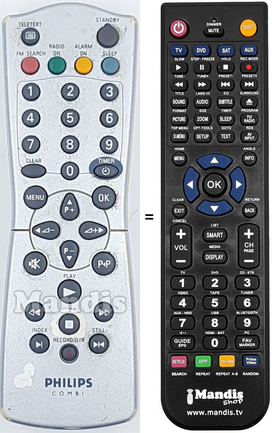 Replacement remote control REMCON1849