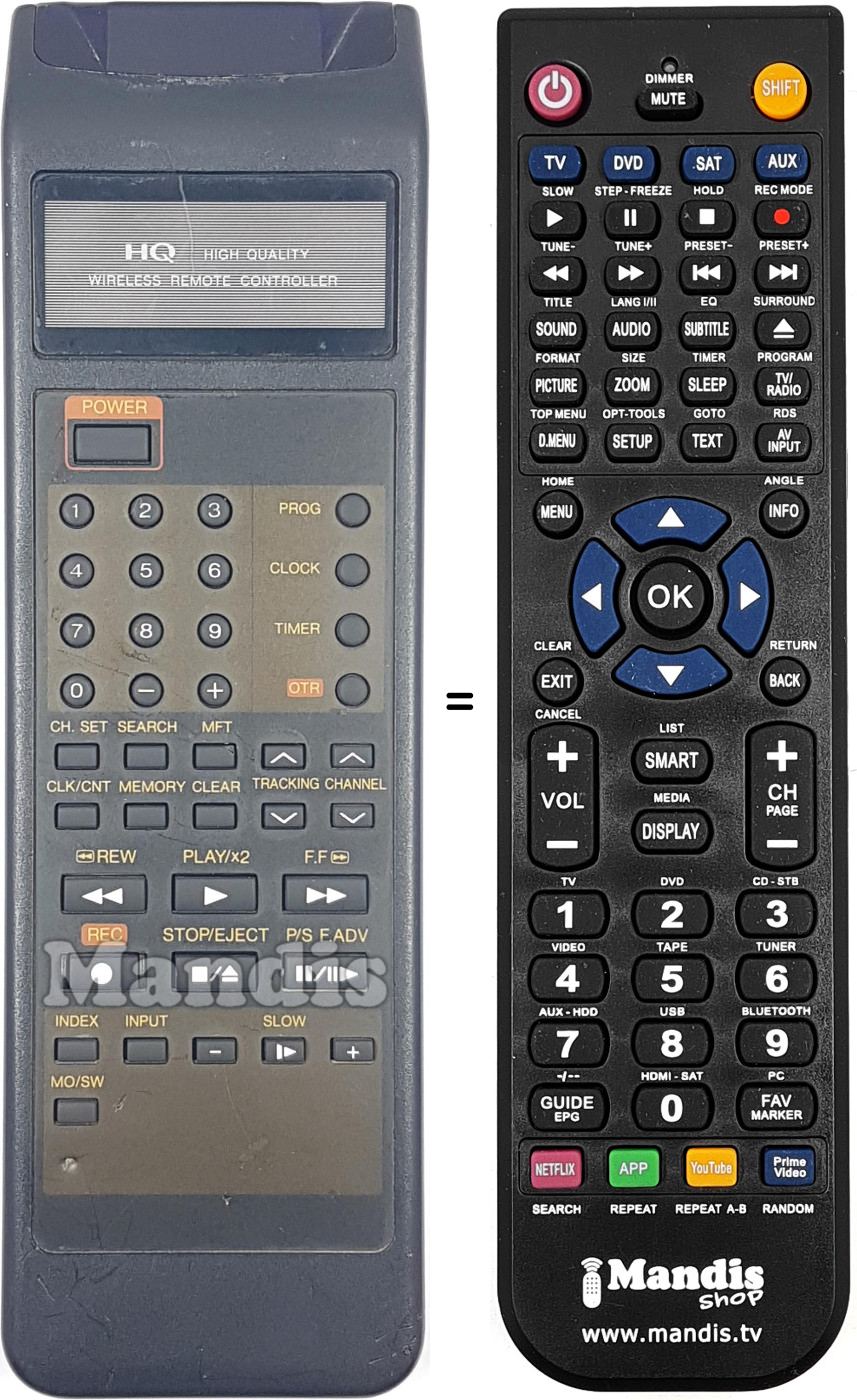 Replacement remote control REMCON1934