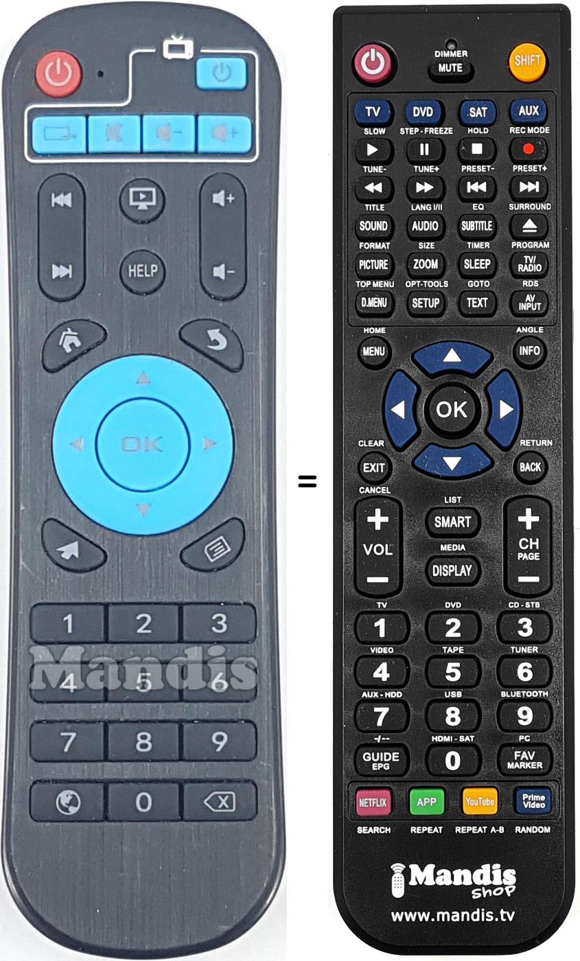 Replacement remote control REMCON1941