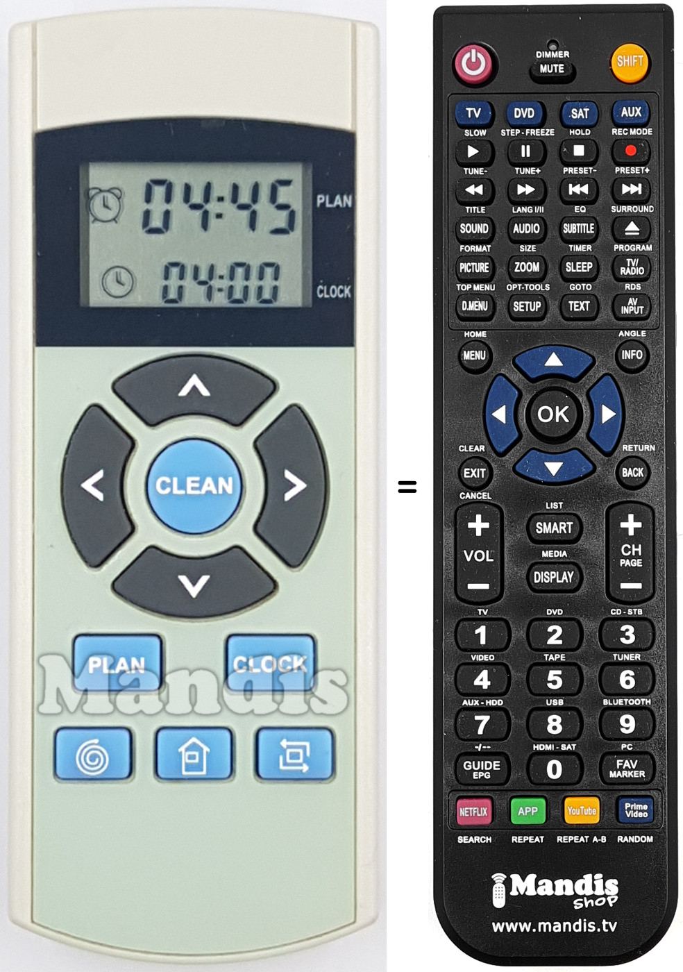 Replacement remote control REMCON1967