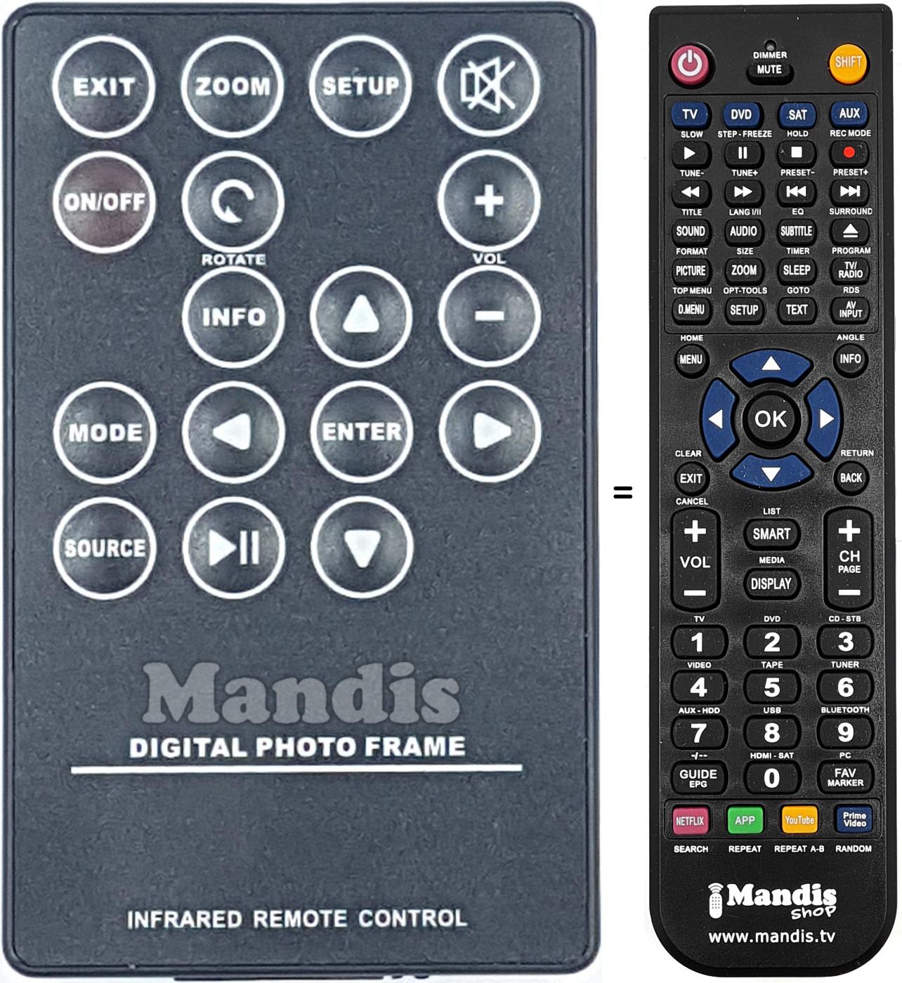 Replacement remote control REMCON1985
