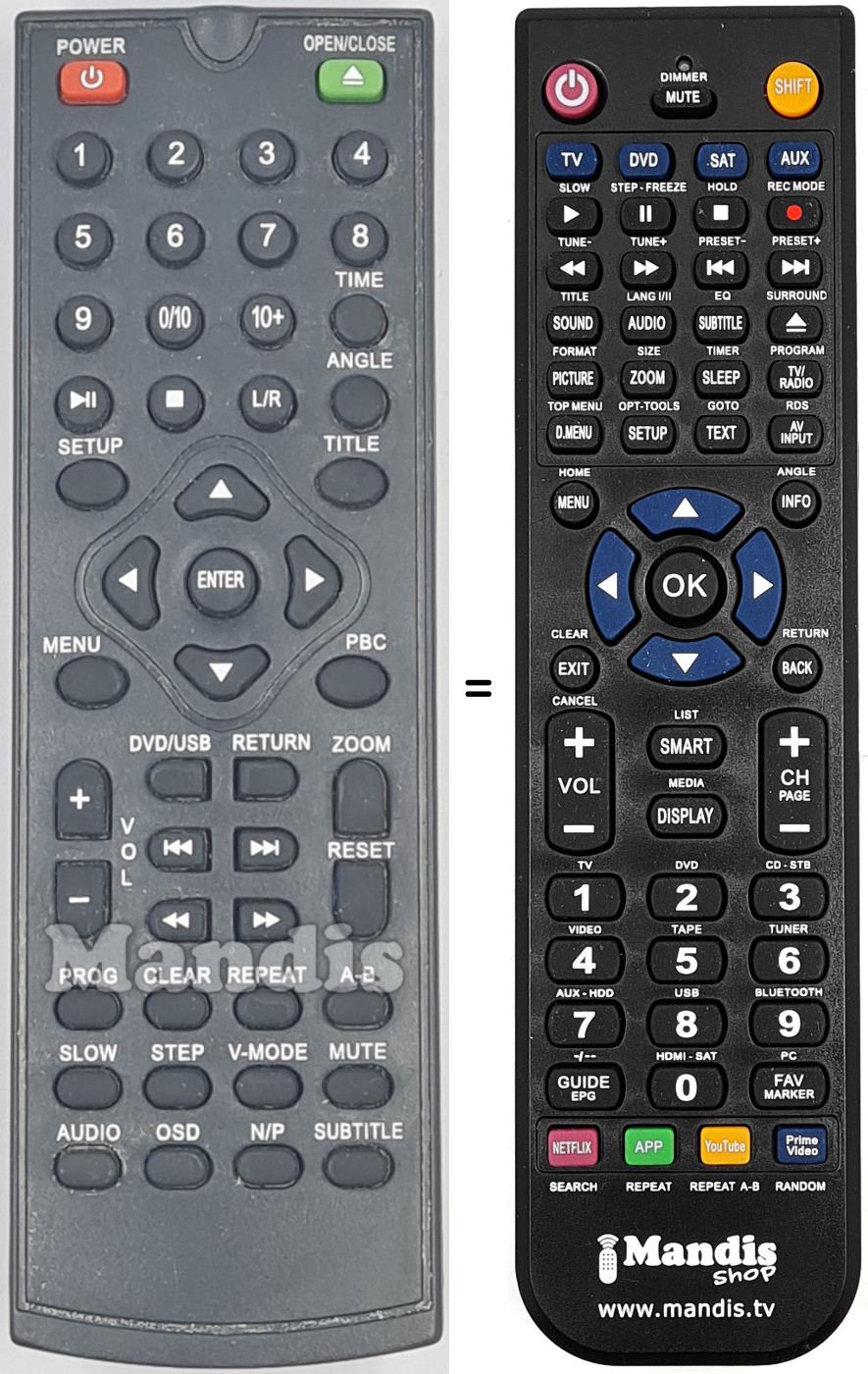 Replacement remote control REMCON1997