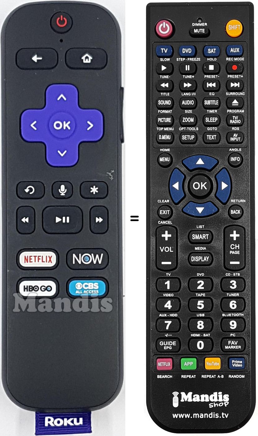 Replacement remote control REMCON2154