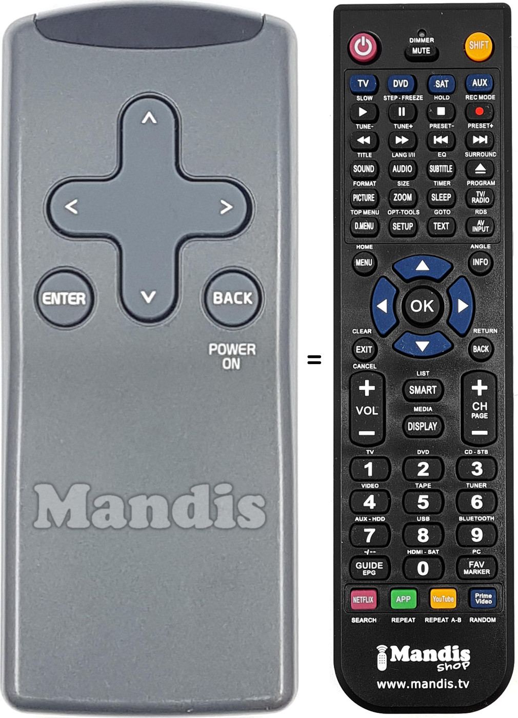 Replacement remote control X7023AF0310