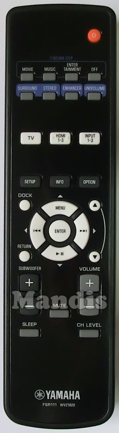 YAMAHA FSR111 (WV218200) original remote control