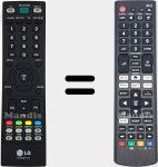 Universal remote control Universal TV LG